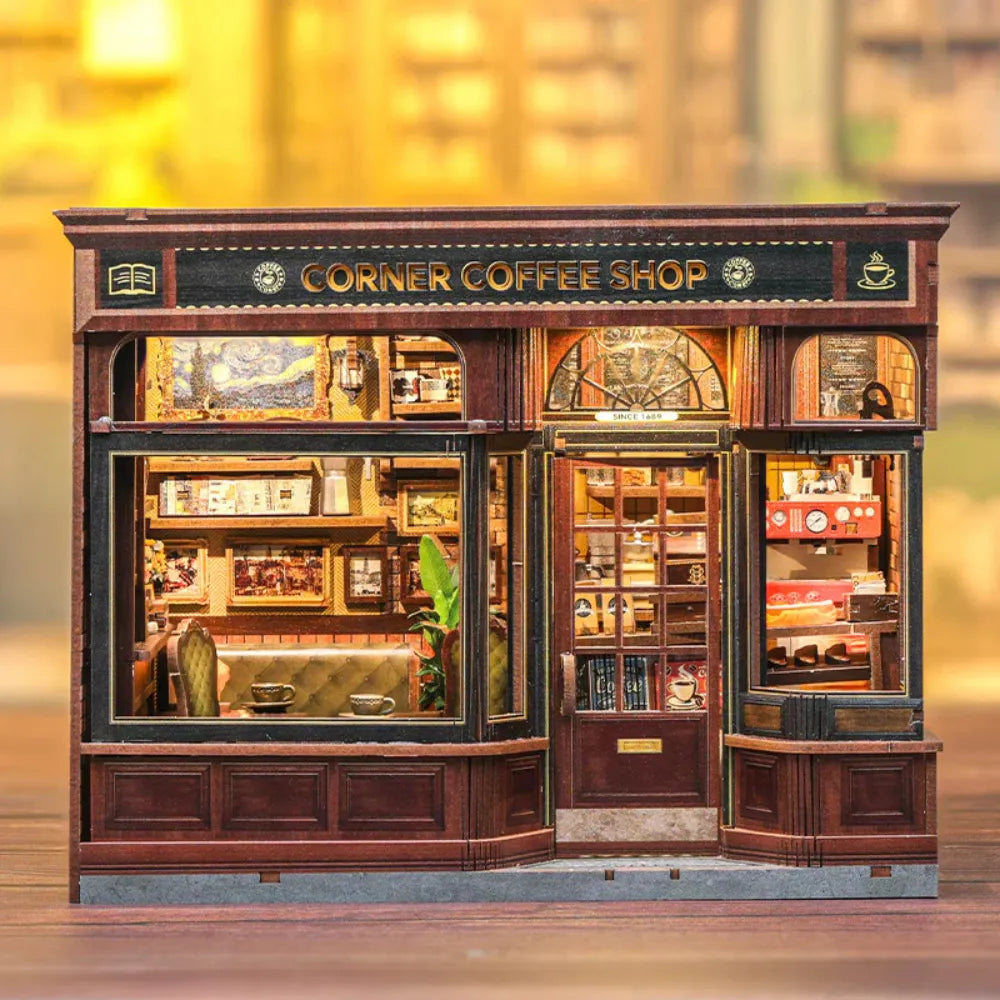 DIY Corner Coffee Shop Miniature Kit