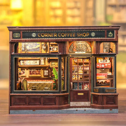DIY Corner Coffee Shop Miniature Kit