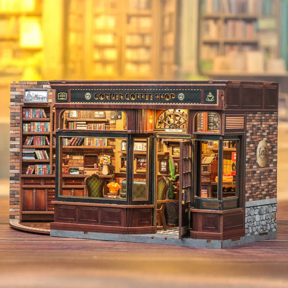 DIY Corner Coffee Shop Miniature Kit