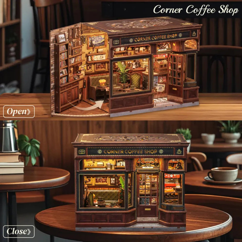DIY Corner Coffee Shop Miniature Kit