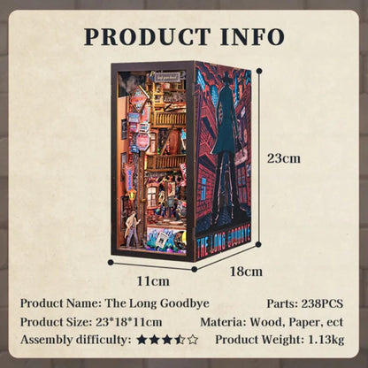 DIY Detective's Alley Book Nook Kit - The Long Goodbye