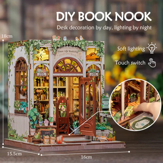 Green Life Bookshop DIY Book Nook Kit