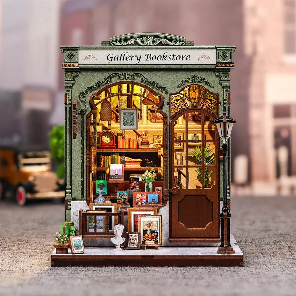 Gallery Bookstore DIY Miniature House Kit