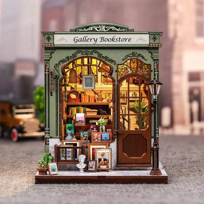 Gallery Bookstore DIY Miniature House Kit