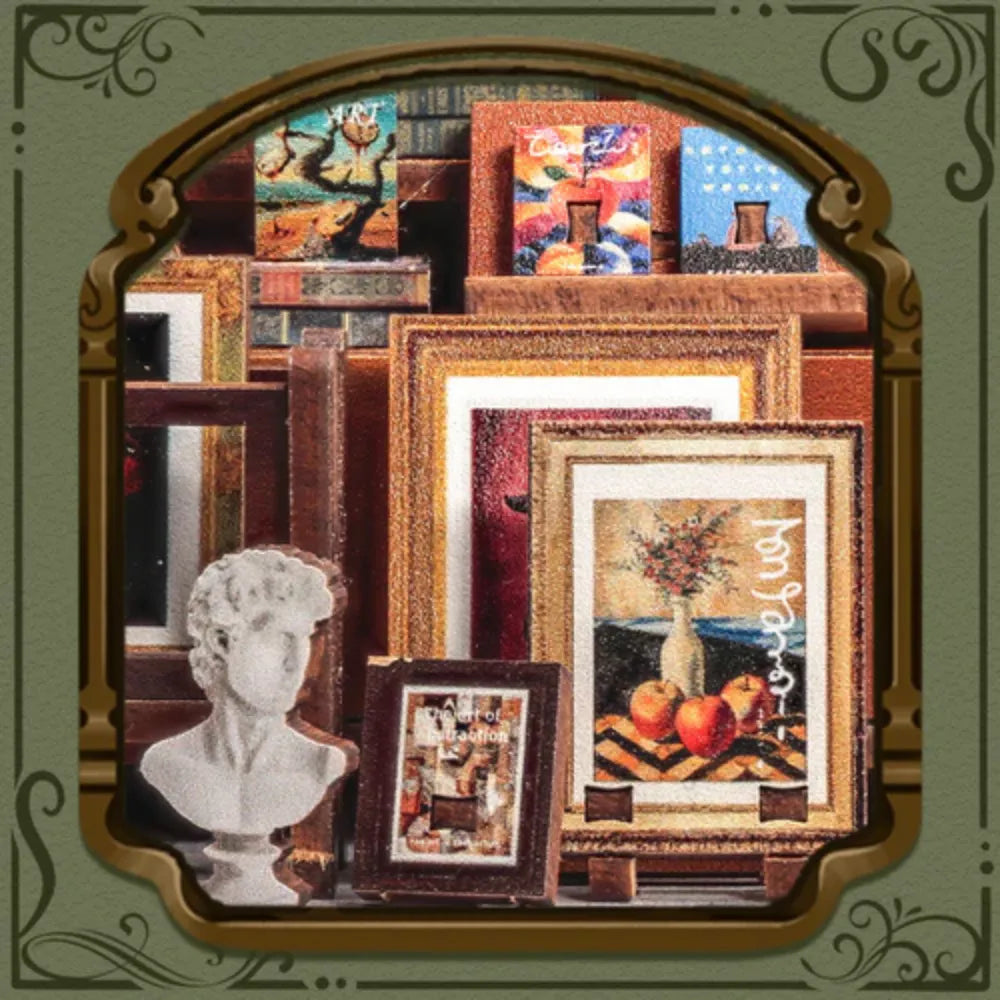 Gallery Bookstore DIY Miniature House Kit