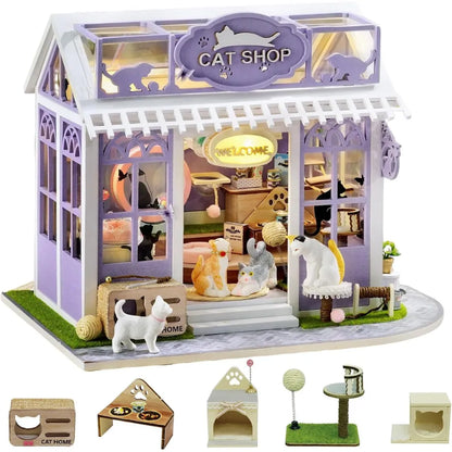 DIY Kitten Paradise Dollhouse Kit