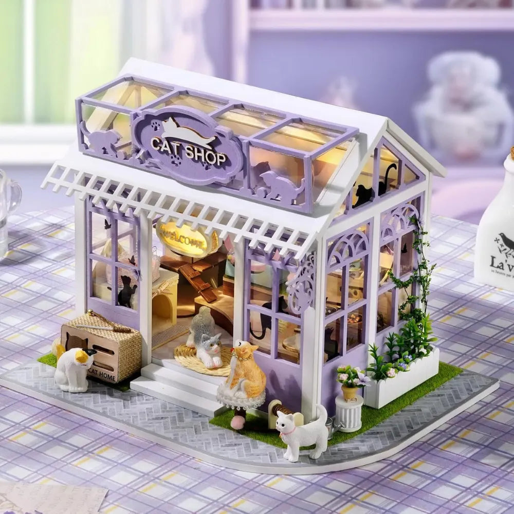 DIY Kitten Paradise Dollhouse Kit