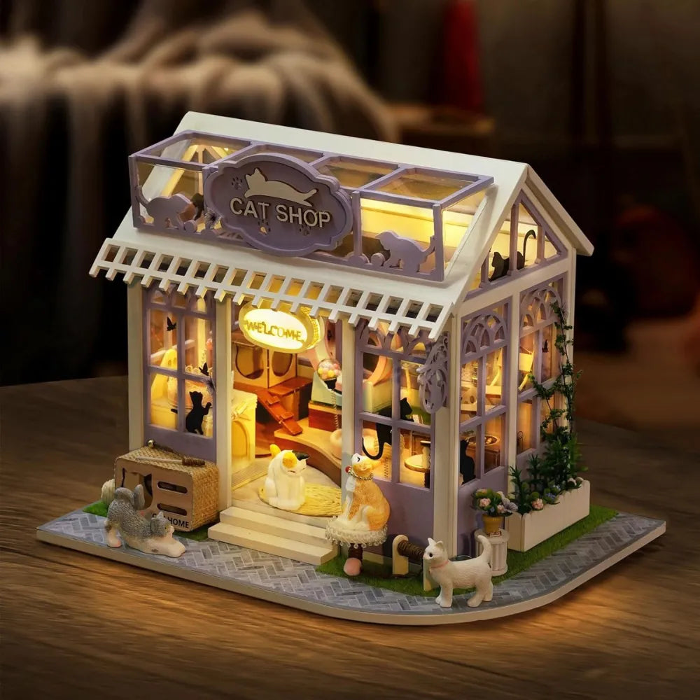 DIY Kitten Paradise Dollhouse Kit