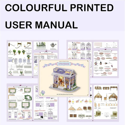 DIY Kitten Paradise Dollhouse Kit