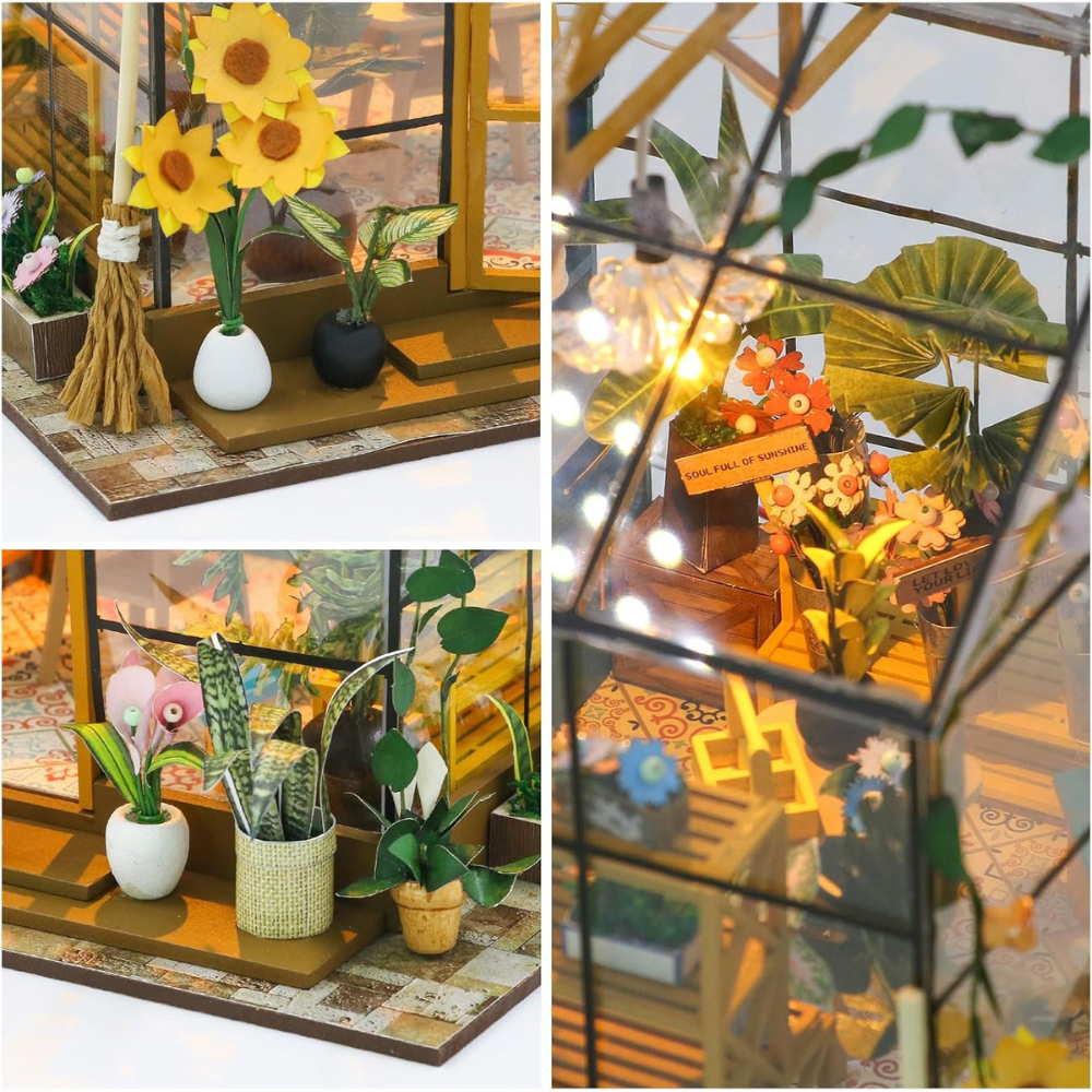 DIY Miniature Sunshine Flower House