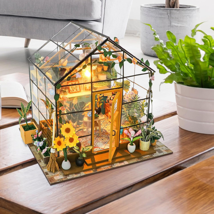 DIY Miniature Sunshine Flower House