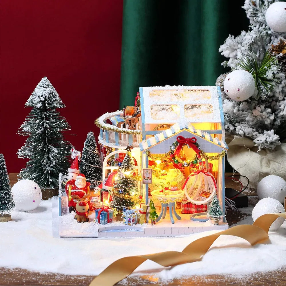 DIY Miniature Dollhouse Kit with Music