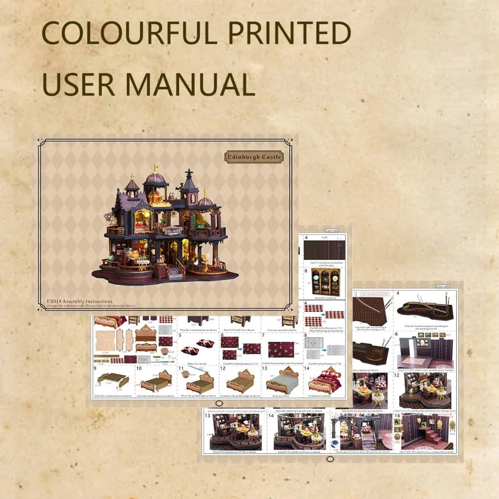 Edinburgh Castle DIY Miniature House Kit