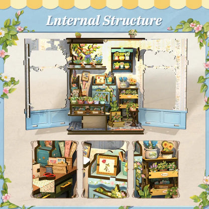 "Anna's Blue Blossom" DIY Miniature Flower Shop Kit