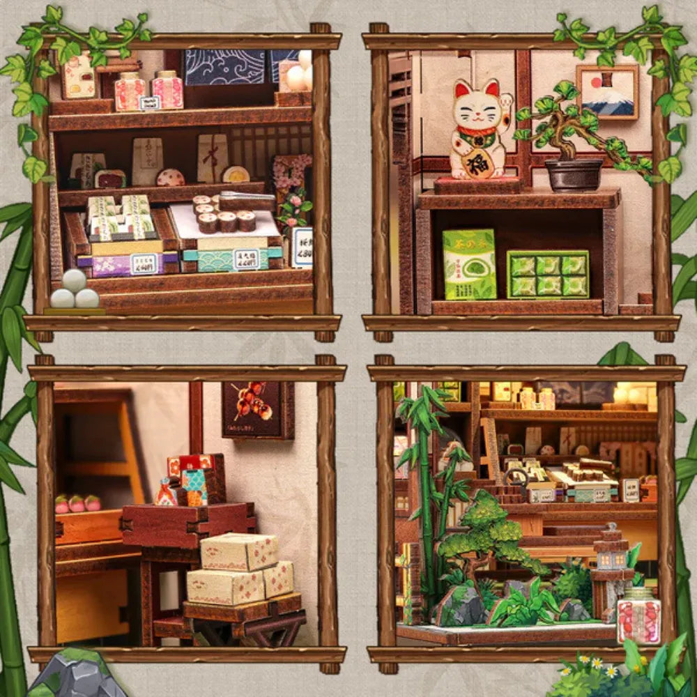 DIY Japanese Sweet Shop Miniature House Kit