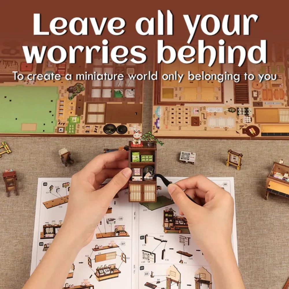 DIY Japanese Sweet Shop Miniature House Kit