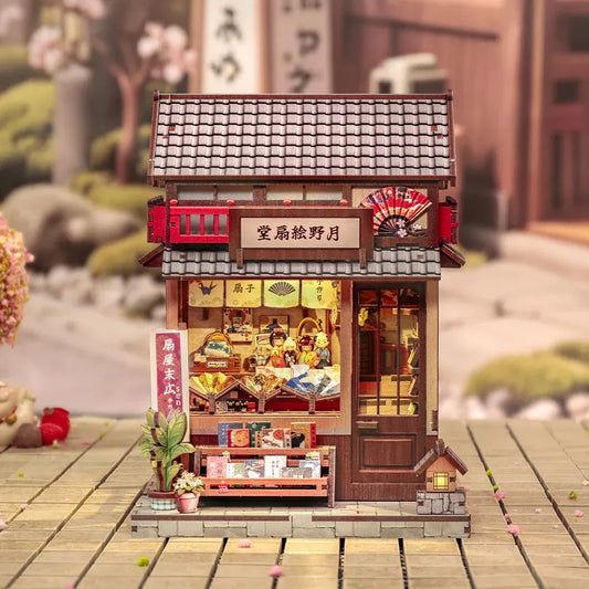 DIY Japanese Fan Shop Miniature House Kit