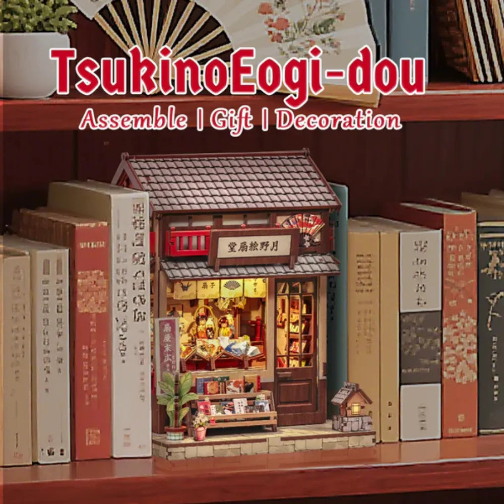 DIY Japanese Fan Shop Miniature House Kit