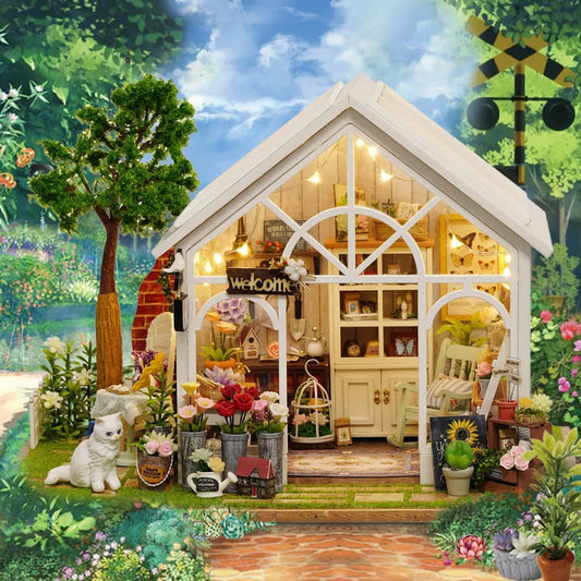 DIY Sunshine Greenhouse Miniature House Kit