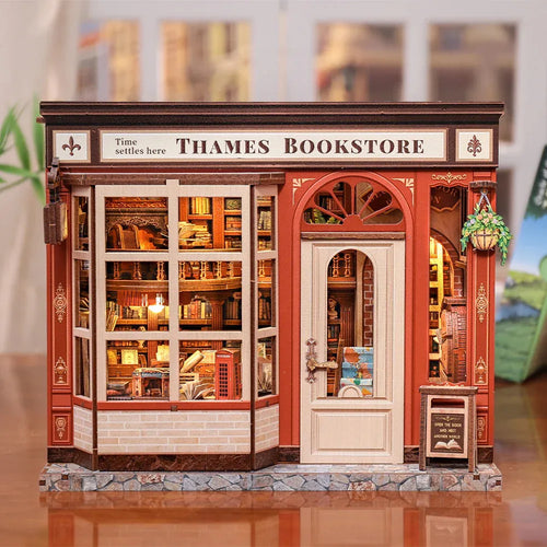 DIY Thames Bookstore Miniature House Kit