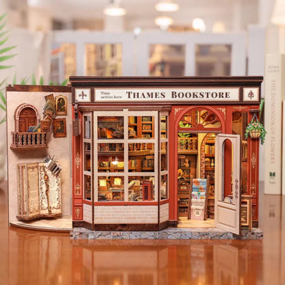 DIY Thames Bookstore Miniature House Kit