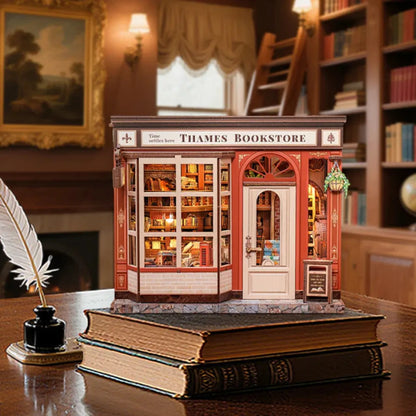 DIY Thames Bookstore Miniature House Kit
