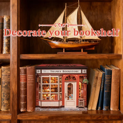 DIY Thames Bookstore Miniature House Kit