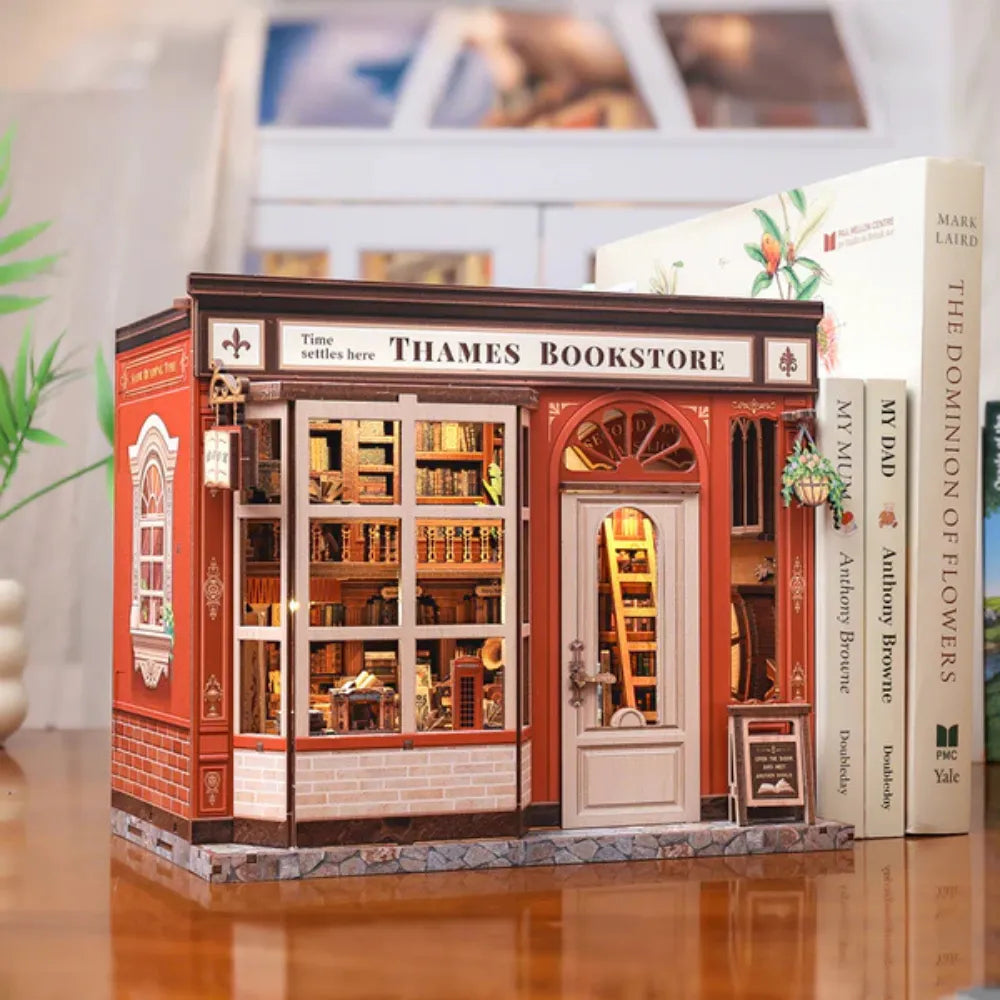DIY Thames Bookstore Miniature House Kit