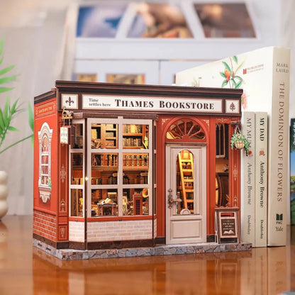 DIY Thames Bookstore Miniature House Kit