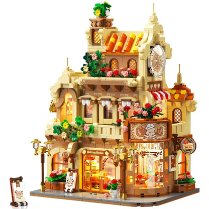 Flower Bakery Coffee House Building Set