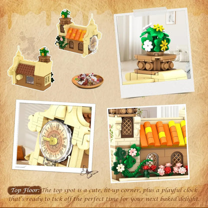 Flower Bakery Coffee House Building Set