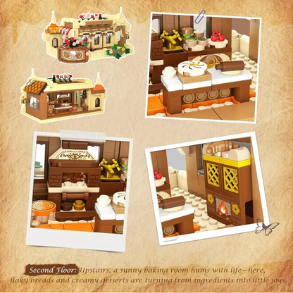 Flower Bakery Coffee House Building Set