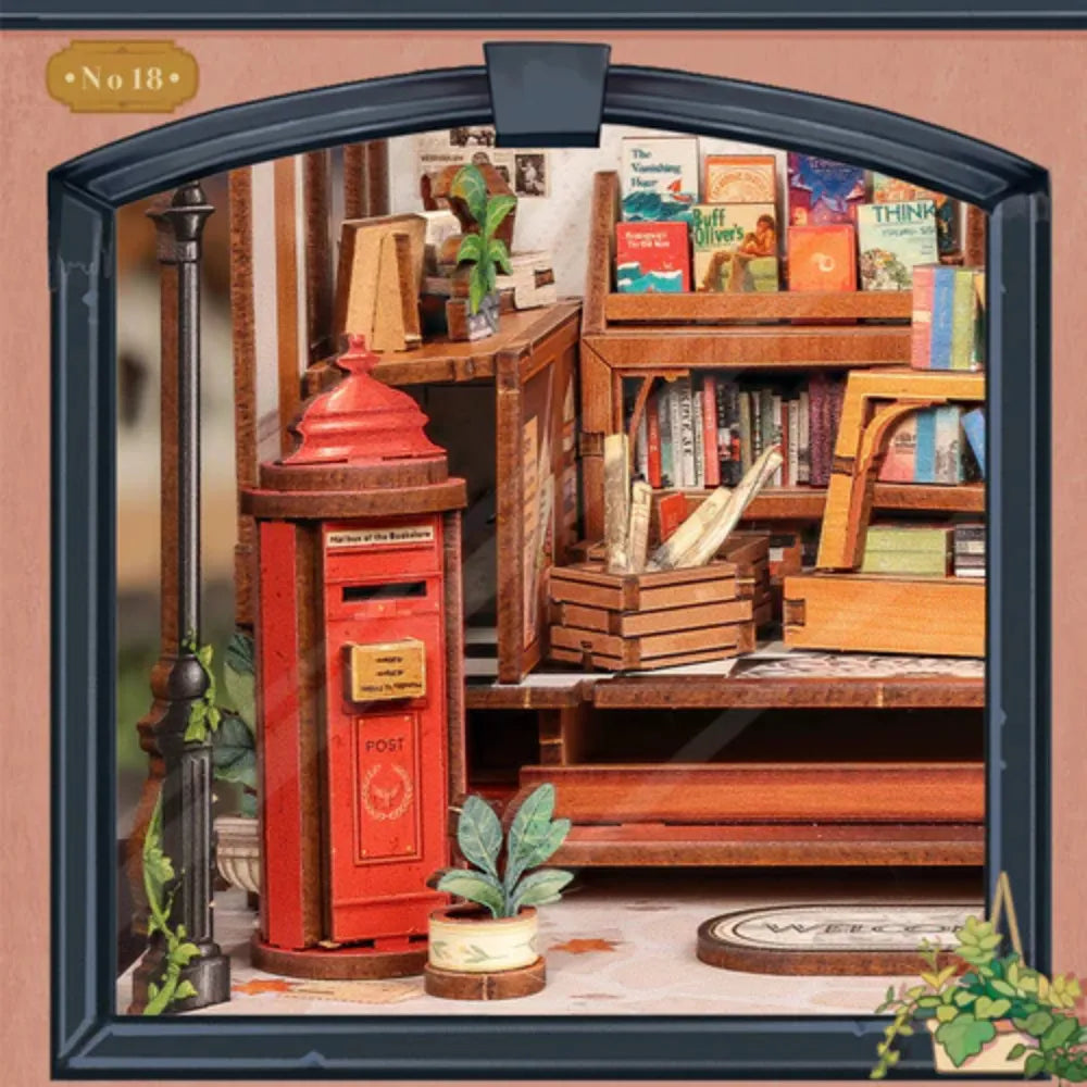 DIY Miniature Book Nook Kit: Jack's Bookery