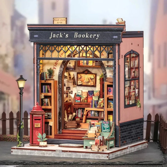 DIY Miniature Book Nook Kit: Jack's Bookery