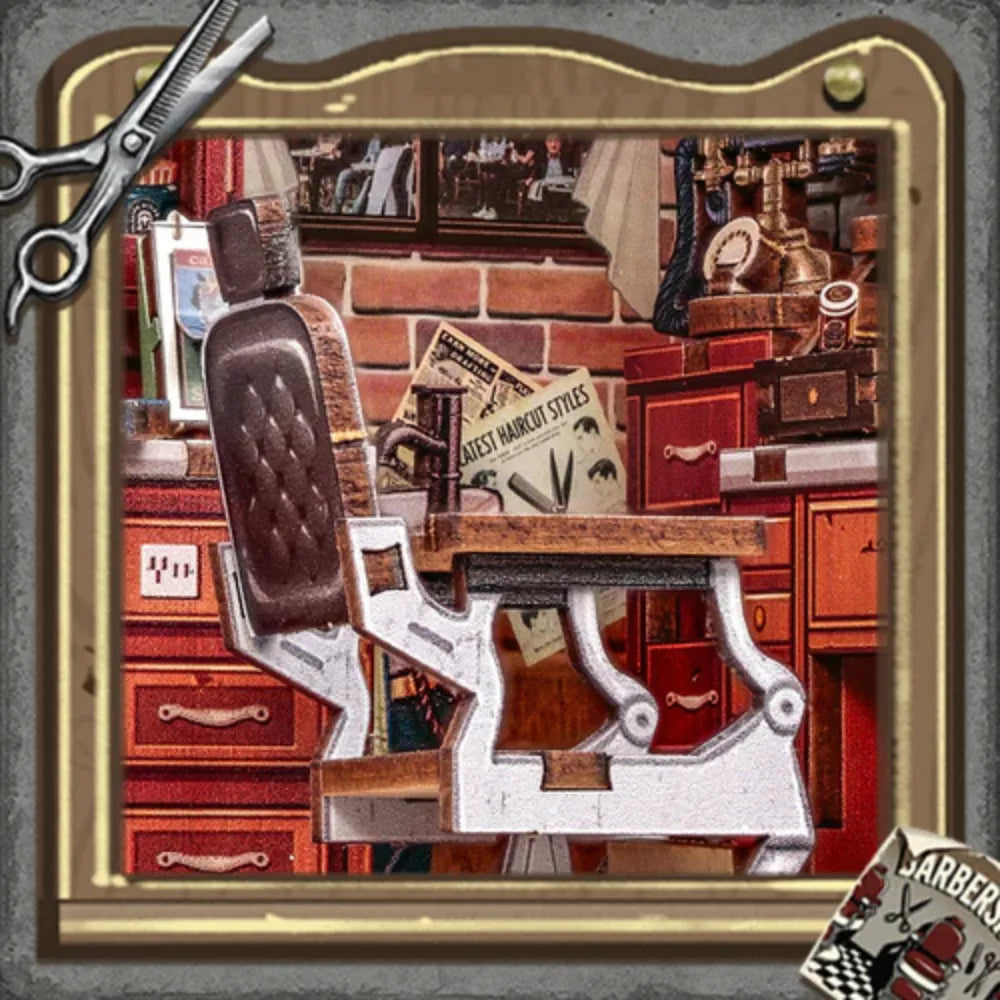 John's Hair Salon DIY Miniature House Kit