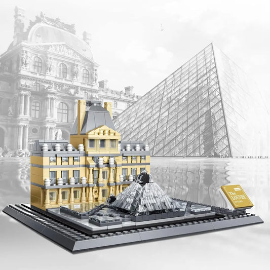 Louvre Museum Building Block Set
