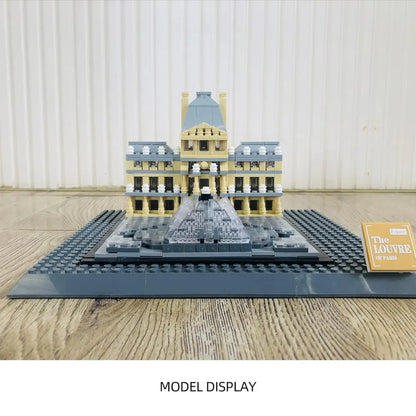 Louvre Museum Building Block Set