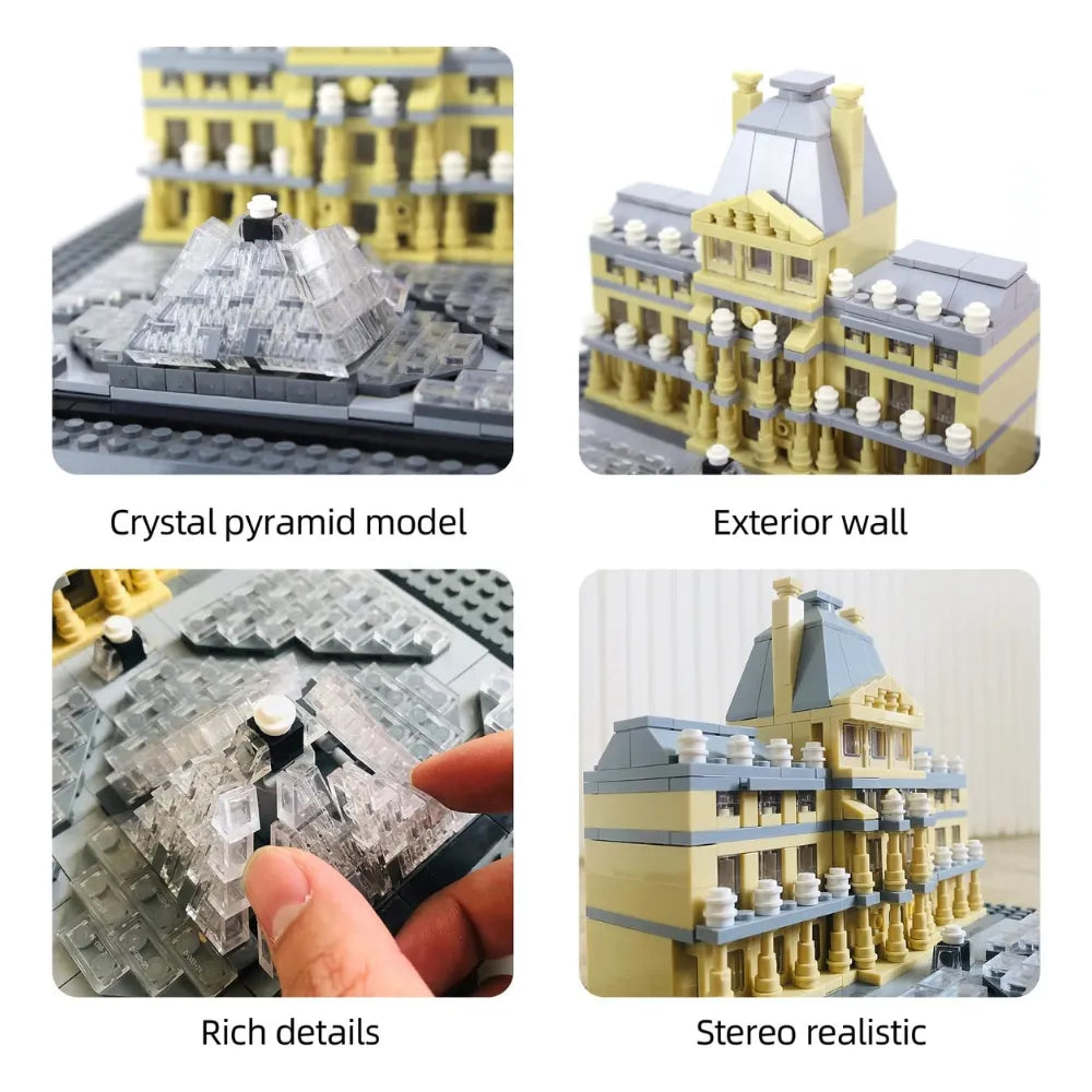 Louvre Museum Building Block Set