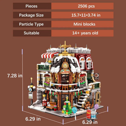 Mini Christmas Cafe Building Set