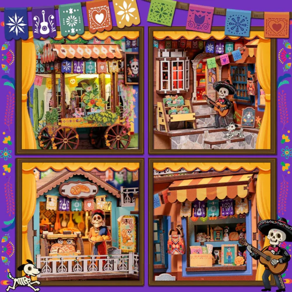 Plaza de los Muertos DIY Book Nook Kit