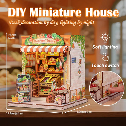 The Greens' Grocery DIY Miniature House Kit