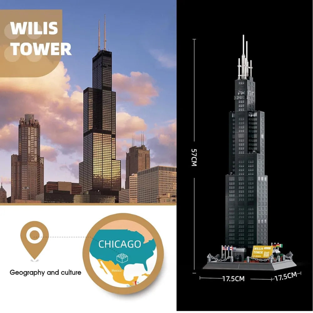 Willis Tower Building Block Set