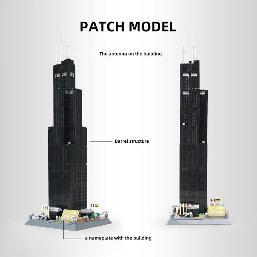 Willis Tower Building Block Set